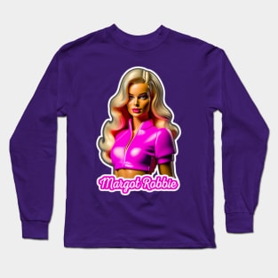 Margot Robbie-Barbie Style Long Sleeve T-Shirt